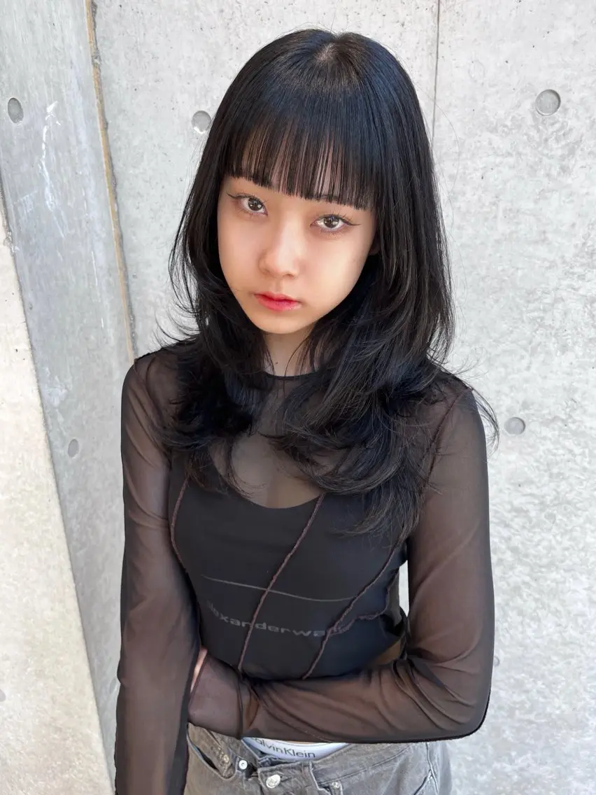セミロング レイヤーカット yuuna/ ハッシュカット🎀のヘアスタイル