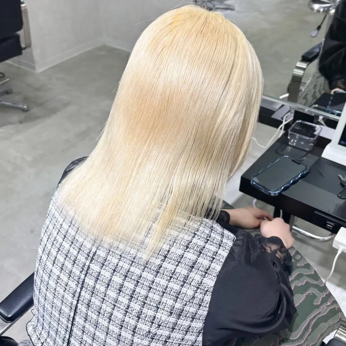 カラー ヘアアレンジ ブリーチ ブロンド ハイトーンカラー ヘアカラー トリートメント 艶髪ハイトーン/ ブロンド/Nagiのヘアスタイル
