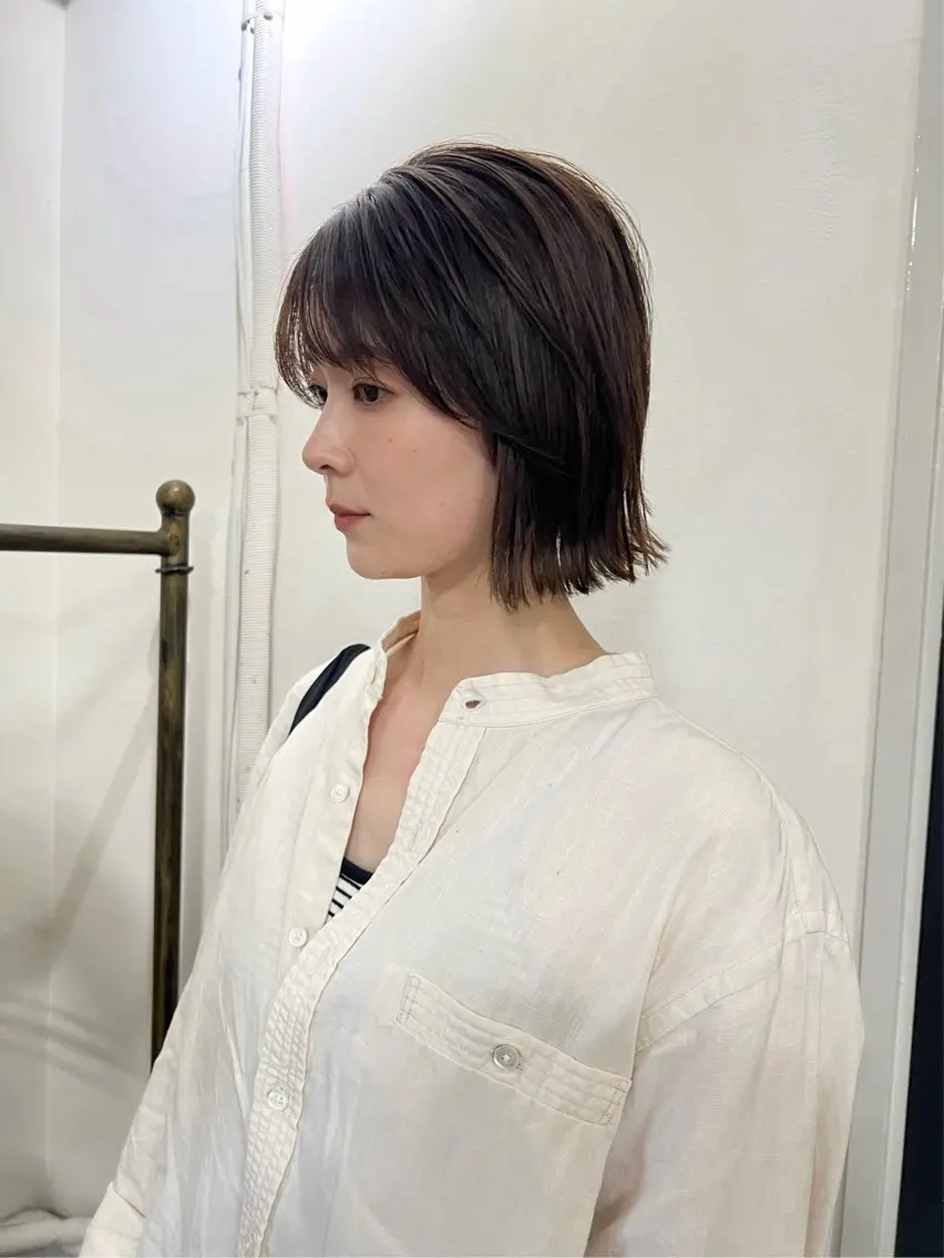ショート カラー ボブ カット ヘアカラー トリートメント takada kohのヘアスタイル