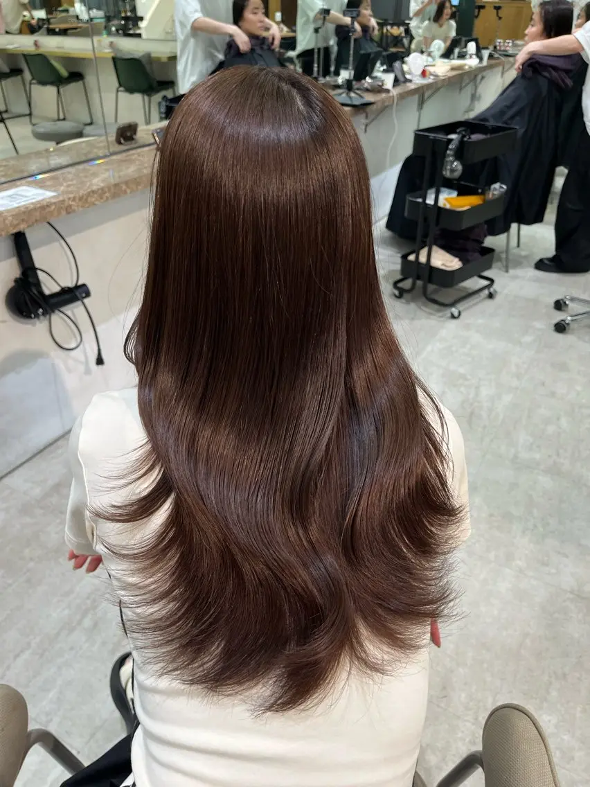 ロング 似合わせ×透明感カラ ーなら🎀マリアのヘアスタイル