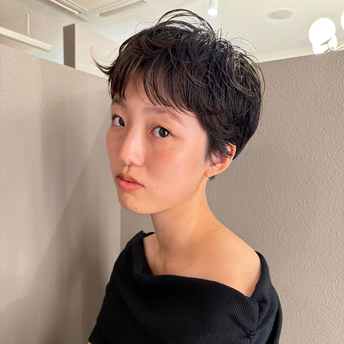 ショート パーマ カット パーマ パーマ/透明感カラー 元町🌱takutoのヘアスタイル