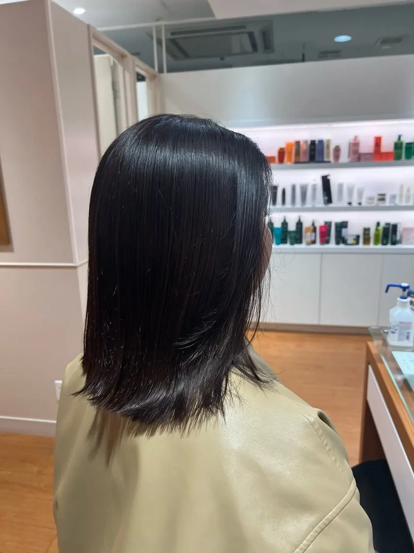 ミディアム カラー カット ヘアカラー 田口 望愛のヘアスタイル