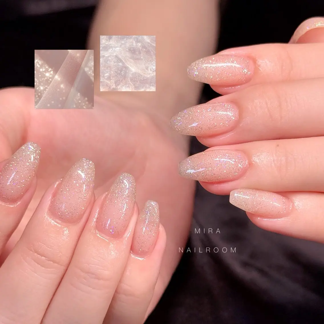 ネイル ラメ(グリッター) シンプルネイル ハンドネイル MIRA NAILROOMのネイルデザイン