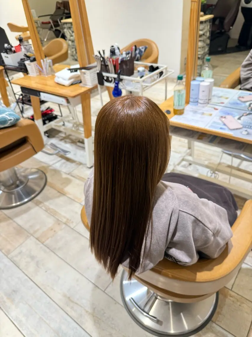 ロング ヘアカラー メンズパーマ/透明感 カラー 北山 祐助のヘアスタイル