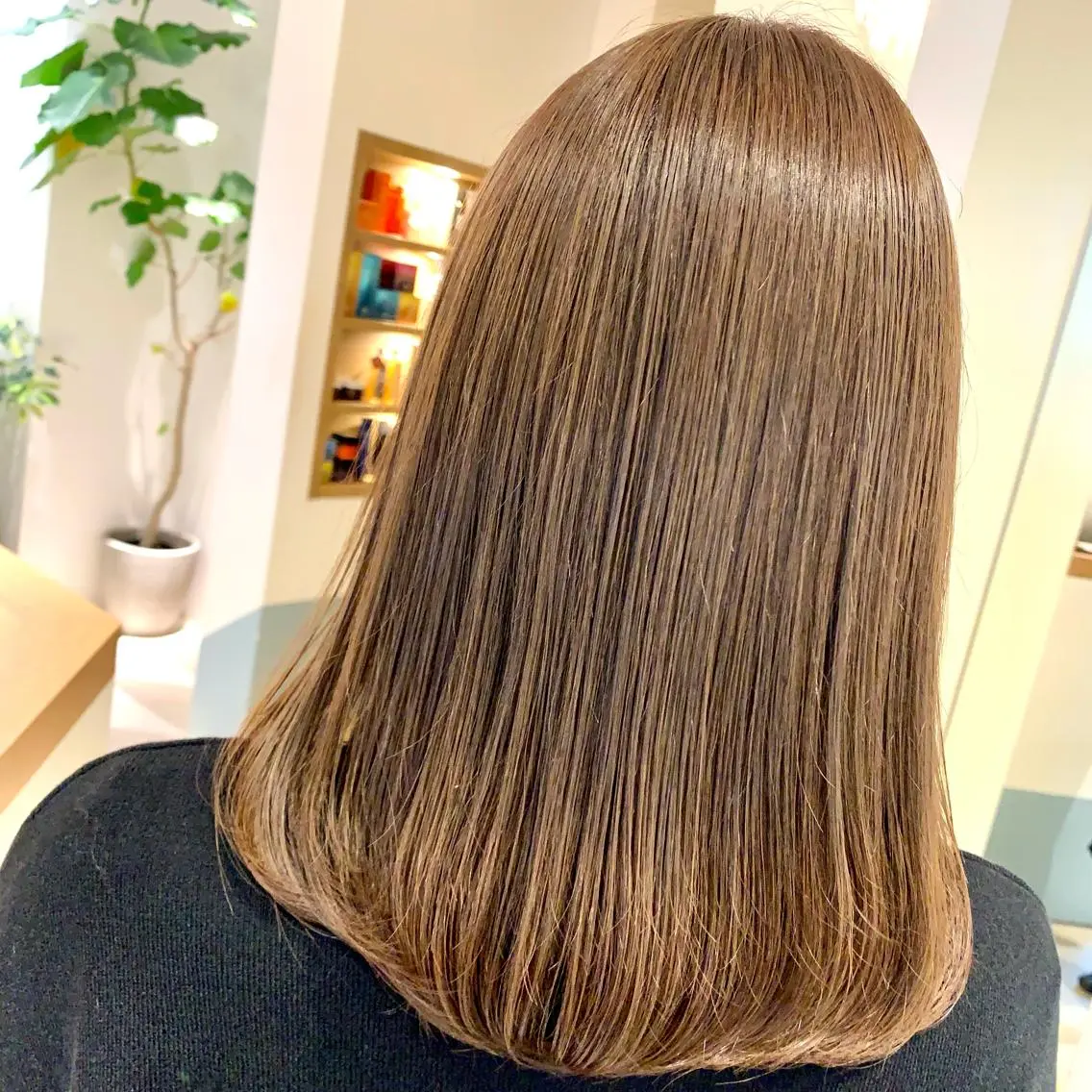 セミロング カット ヘアカラー ふわっとレイヤー‪☆ 菅原 千鶴のヘアスタイル