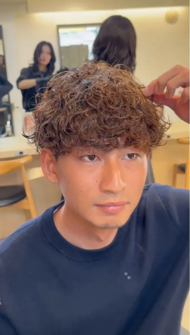 カラー パーマ メンズ カット ヘアカラー パーマ fifth 武正 琉生のヘアスタイル