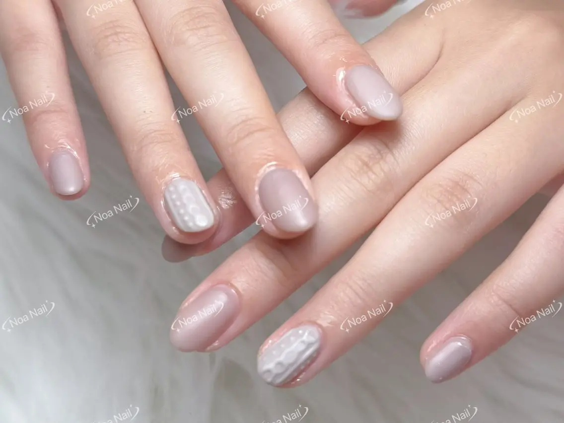 ネイル フレンチネイル グラデーション 韓国ネイル マグネットネイル 持ち込み ハンドネイル Noa Nailのネイルデザイン