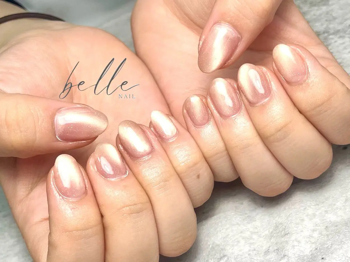 ネイル マグネットネイル ハンドネイル belle nailのネイルデザイン