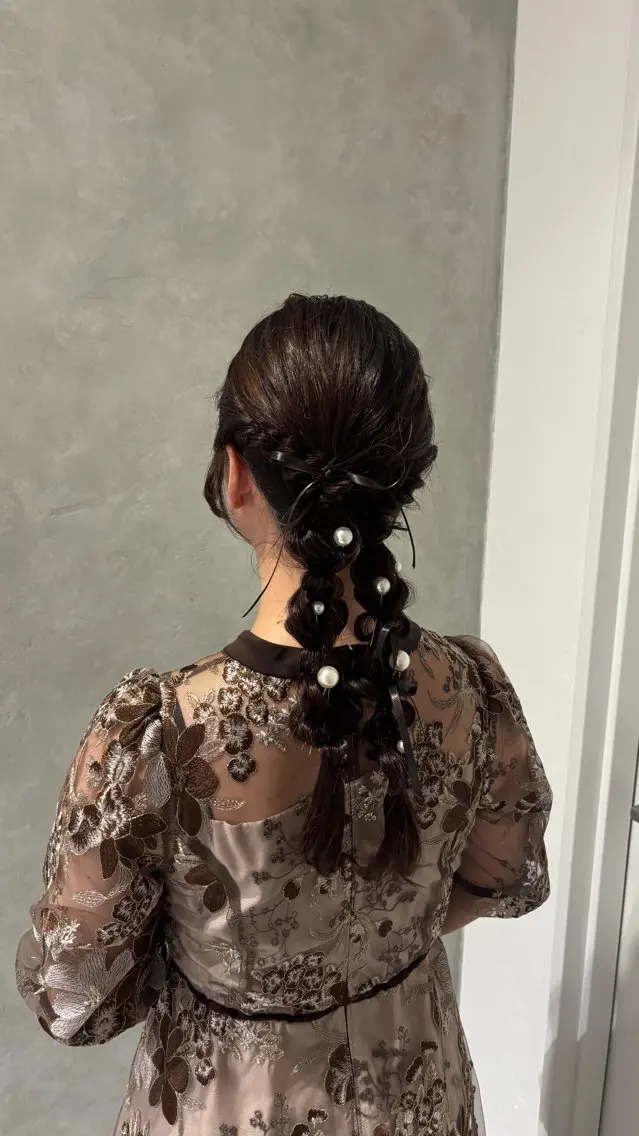 セミロング ヘアアレンジ 🍒みしろ ほたる🍒のヘアスタイル