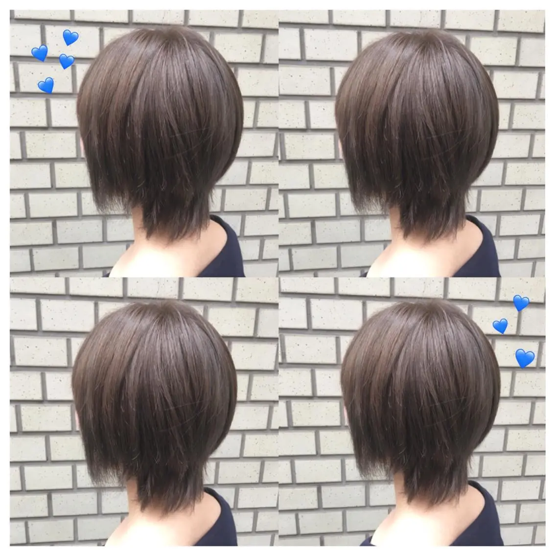 ショート カラー アディクシーカラー ブリーチ グレージュ 韓国ヘア得意❤︎森澤 悠佳のヘアスタイル