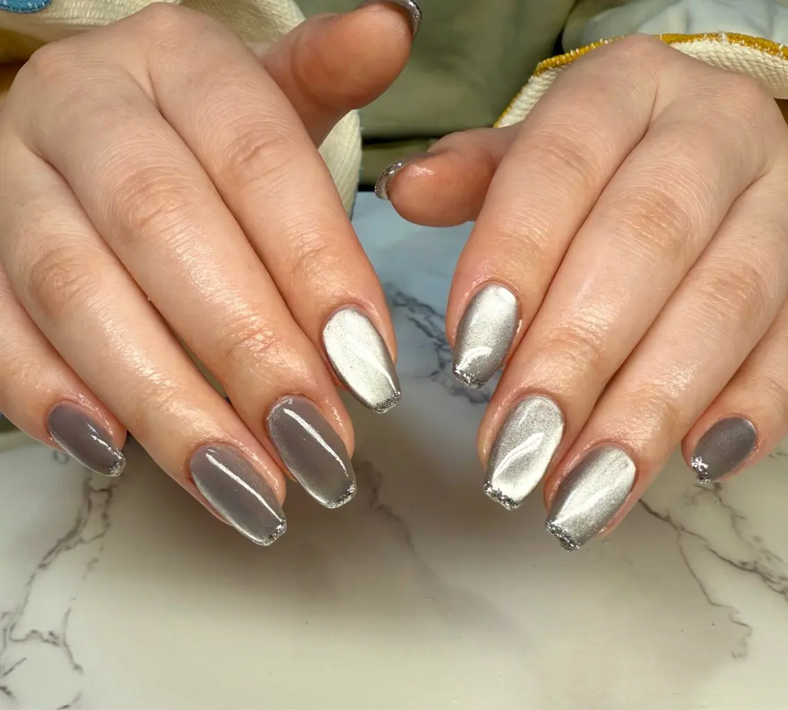 ネイル アートネイル チークネイル フレンチネイル 氷ネイル・うるうるネイル キラキラネイル Mai’s nailのネイルデザイン