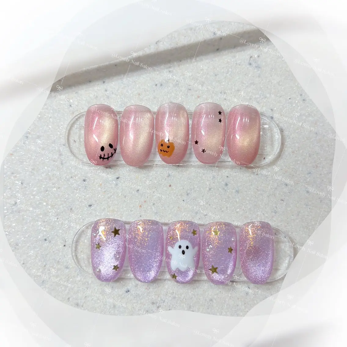 ネイル ハロウィン マグネットネイル ハンドネイル Lovely Nail Salonのネイルデザイン