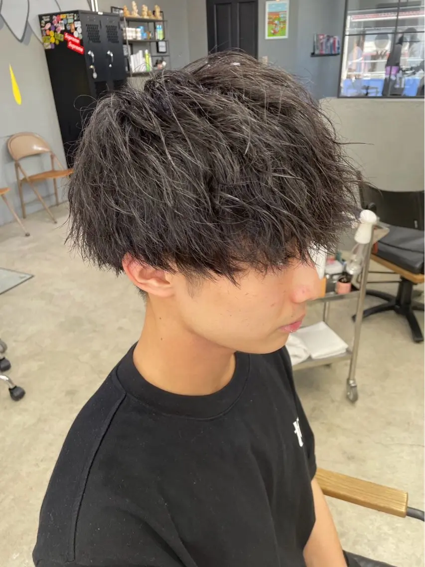 ショート パーマ メンズ専門サロン wokeのヘアスタイル