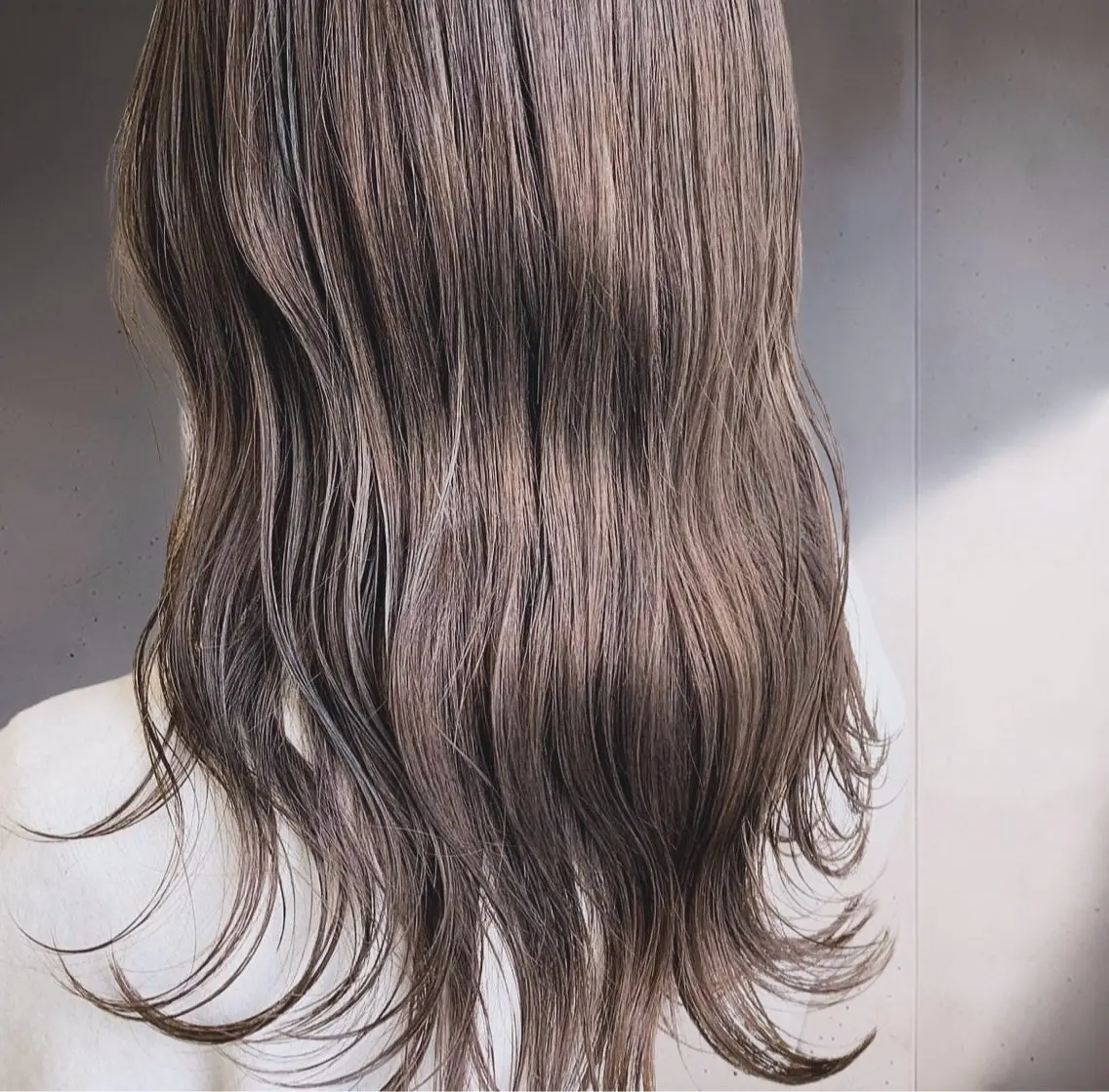 カラー 縮毛矯正×髪質改善 カラー×クロスパーマのヘアスタイル