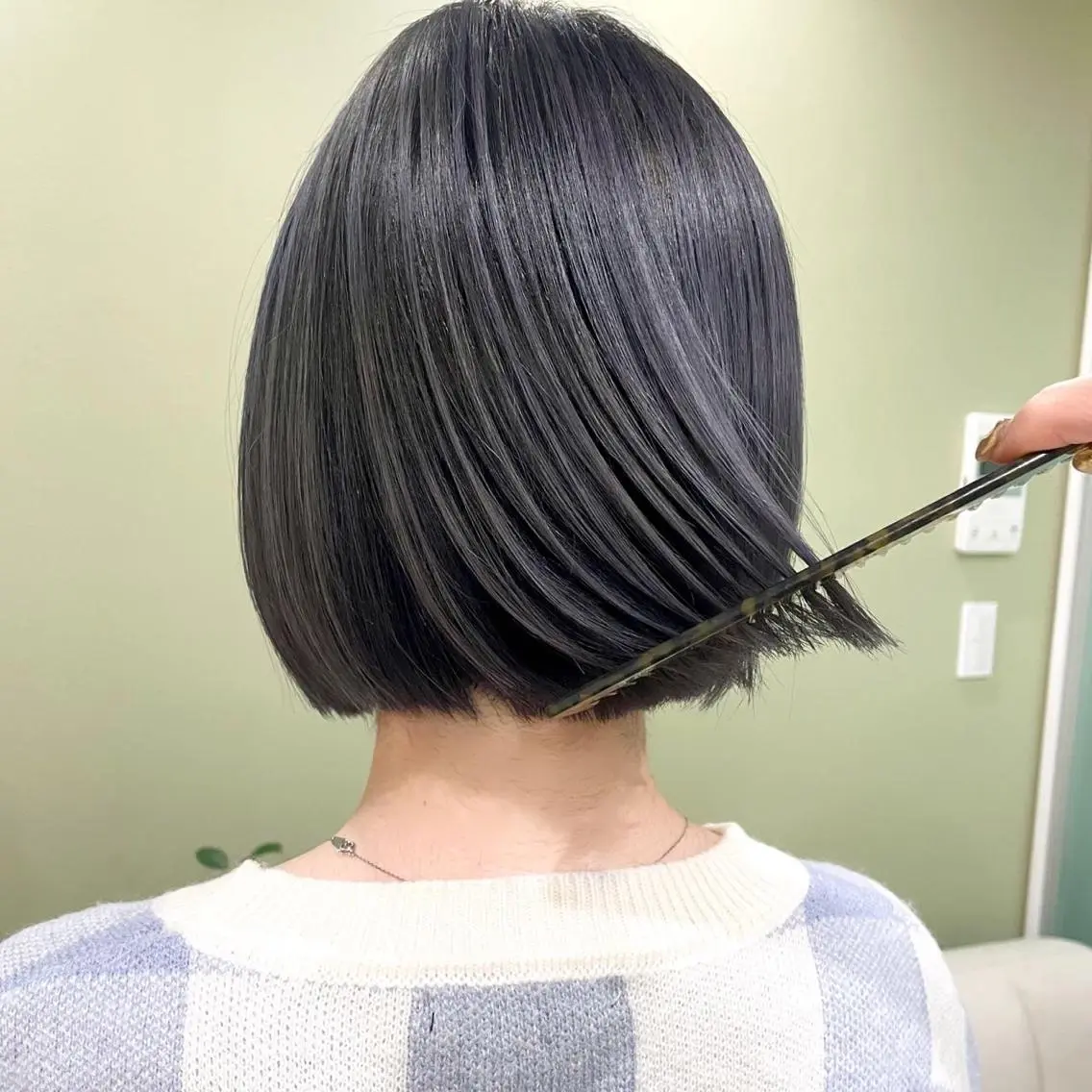 ミディアム カラー 透明感カラー ハイライトカラー ラベンダーカラー ラベンダーグレー ハイライト ヘアカラー YAWN《ヨウン》 Yucaのその他イメージ