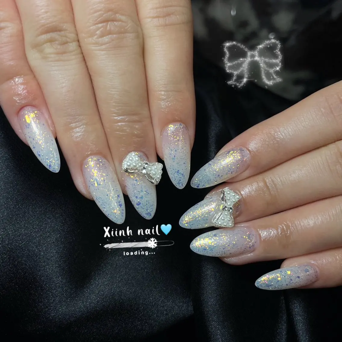 ネイル ブラウン チークネイル 桜ネイル 長さ出し フットネイル ハンドネイル XIINH NAIL SALONのネイルデザイン