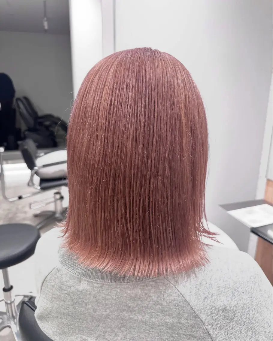 セミロング ヘアカラー GOAT_茅ヶ崎 キシ サクラのヘアスタイル
