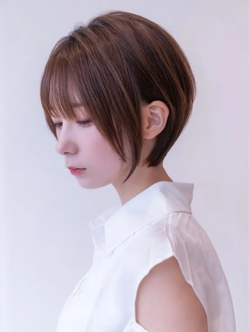 ショート カラー カット ヘアカラー トリートメント 【渋谷】ボブ・ レイヤーボブ特化✂︎のヘアスタイル