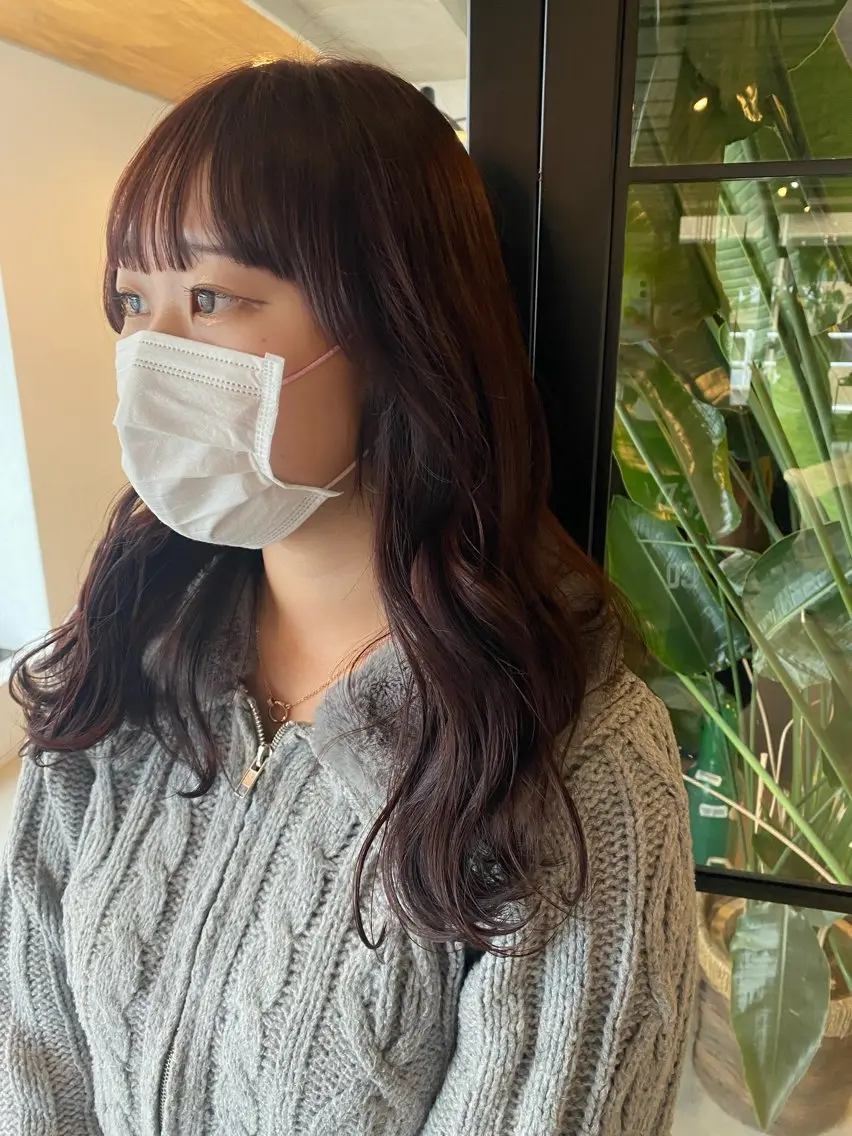 ロング カラー カット ヘアカラー トリートメント LUVISM新潟🎀 透明感カラー/ミユのヘアスタイル
