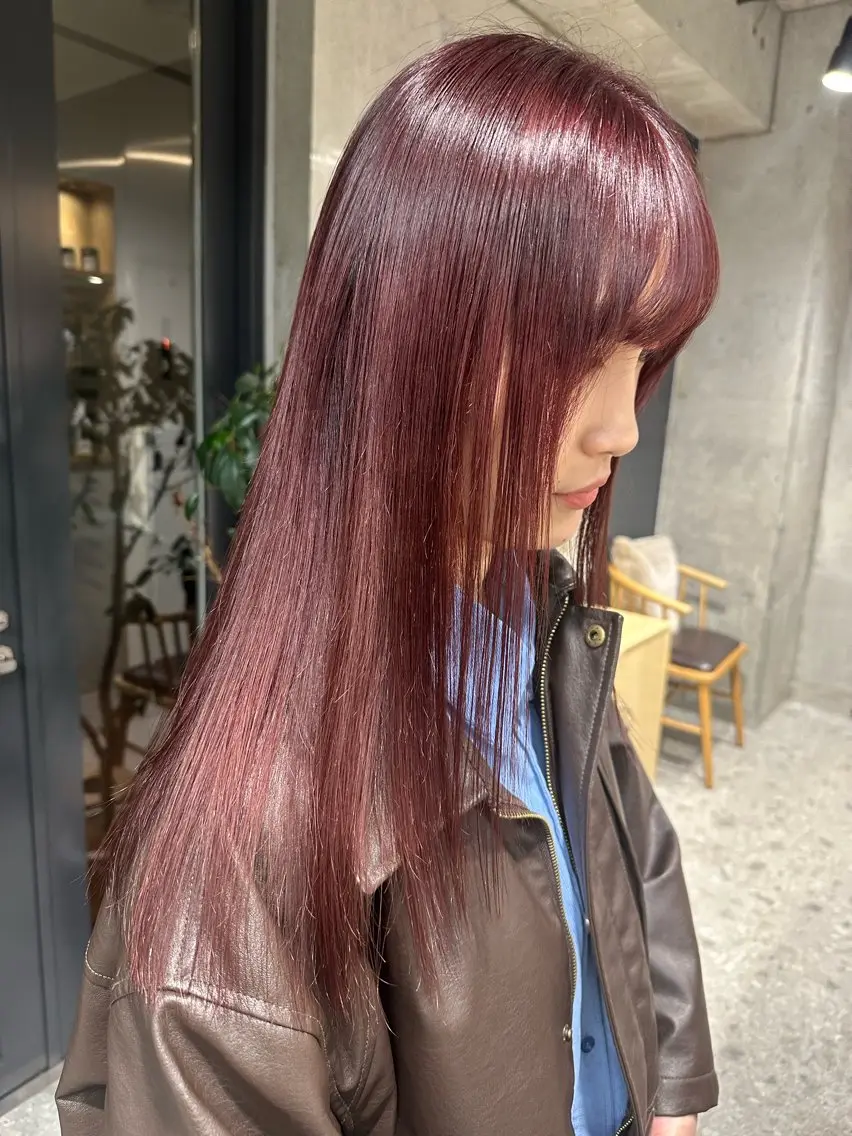 セミロング ヘアカラー ︎🤎W color MIYU‎🤎のヘアスタイル