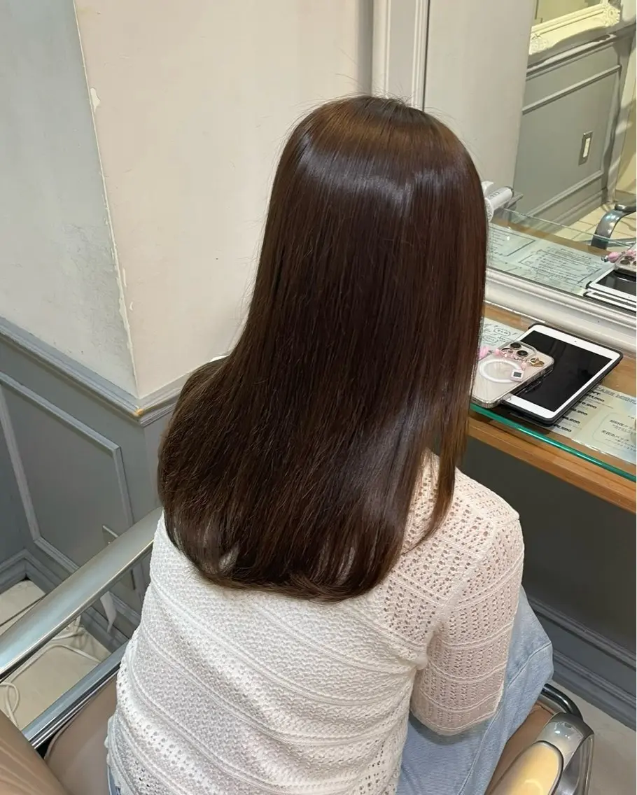 ロング ヘアカラー トリートメント 🌟ɴᴇᴏʟɪᴠᴇ ᴋᴀʀᴇɴ🤍´-のヘアスタイル