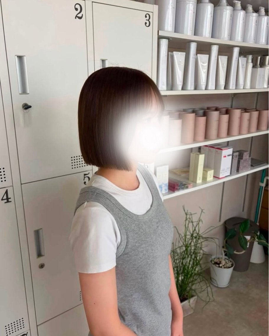ミディアム ボブ 藤原 明姫のヘアスタイル