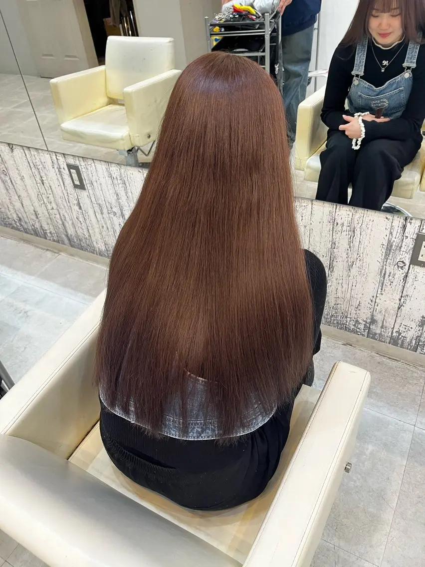 ロング カラー ブラウンカラー ショコラブラウン ななる ／モデル様募集中‼️のヘアスタイル