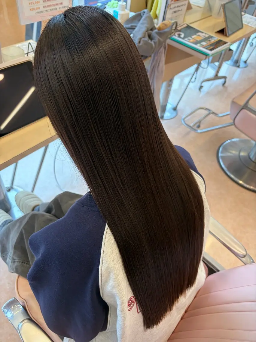【💎ダメージレス縮毛💎】酸性ストレート(胸下+1,100円)の写真