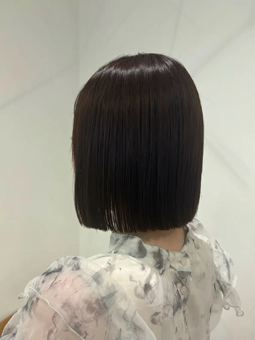 ミディアム カラー ブラウンカラー ピンクカラー ピンクブラウン Terve. 梅沢 彩菜美のヘアスタイル