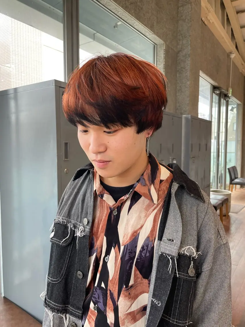 ショート カラー メンズ デザインカラー カット ヘアカラー 🍋髪質改善× 透明感カラー ジュリのヘアスタイル