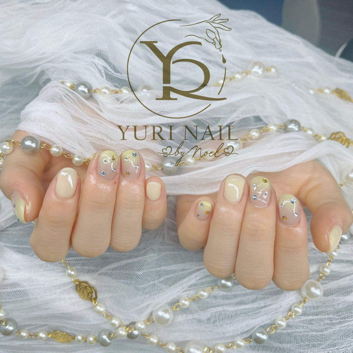 ネイル チークネイル フットネイル フレンチネイル グラデーション キラキラネイル ハンドネイル フットネイル ハンドケア YURI Nail Funabashiのネイルデザイン