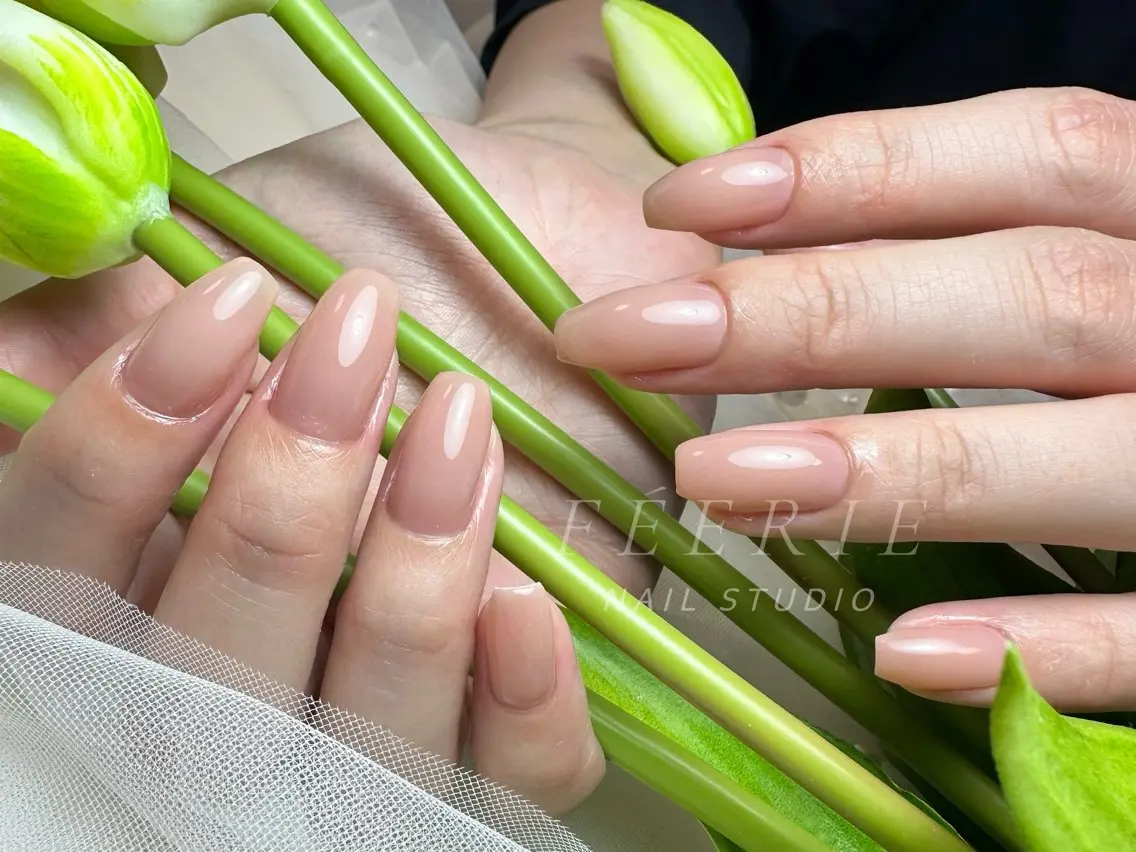 ネイル 成人式 長さ出し フットネイル フレンチネイル ジェルネイル ハンドネイル ハンドケア nail salon Feerieのネイルデザイン