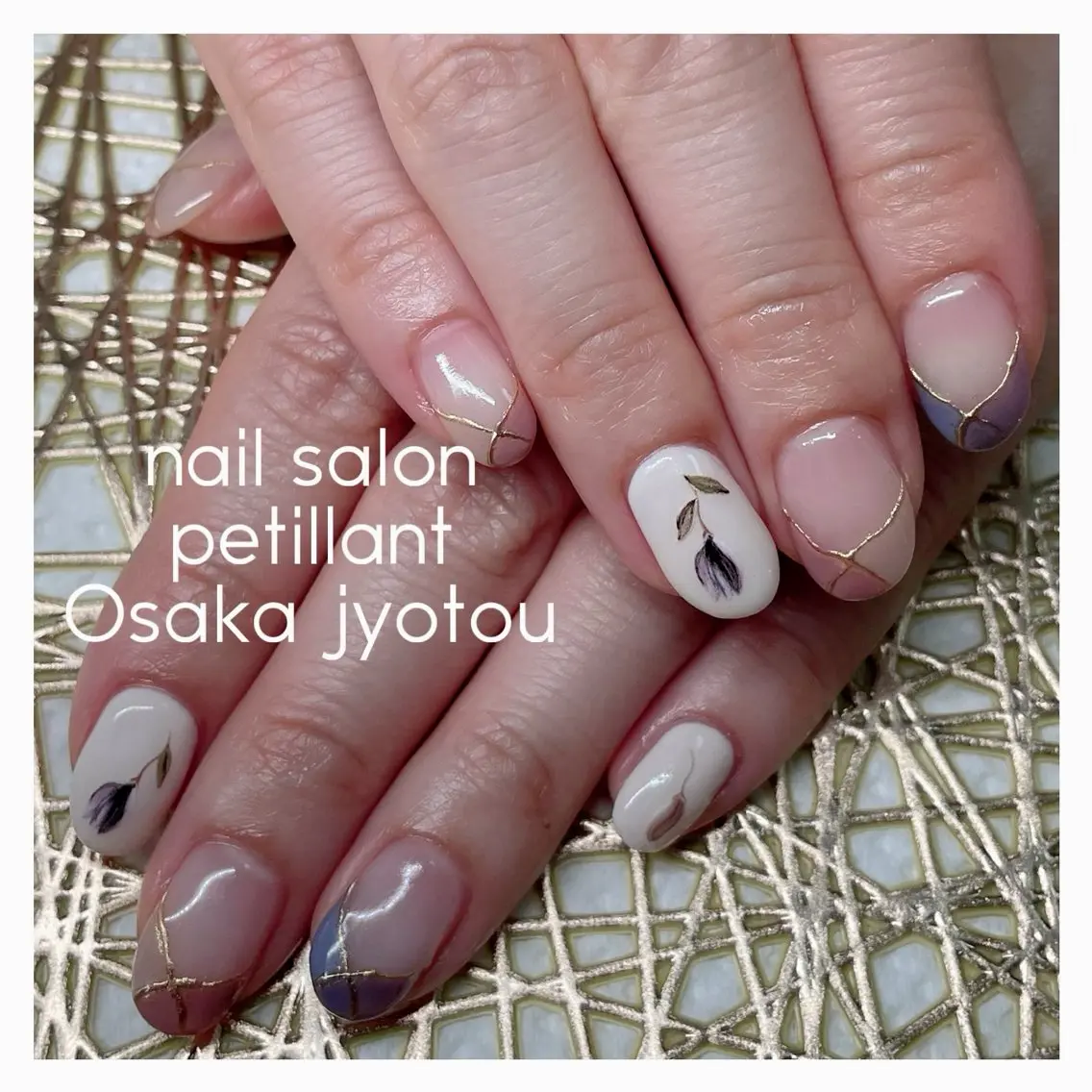 ネイル フットネイル 春ネイル nail salon petillantのネイルデザイン