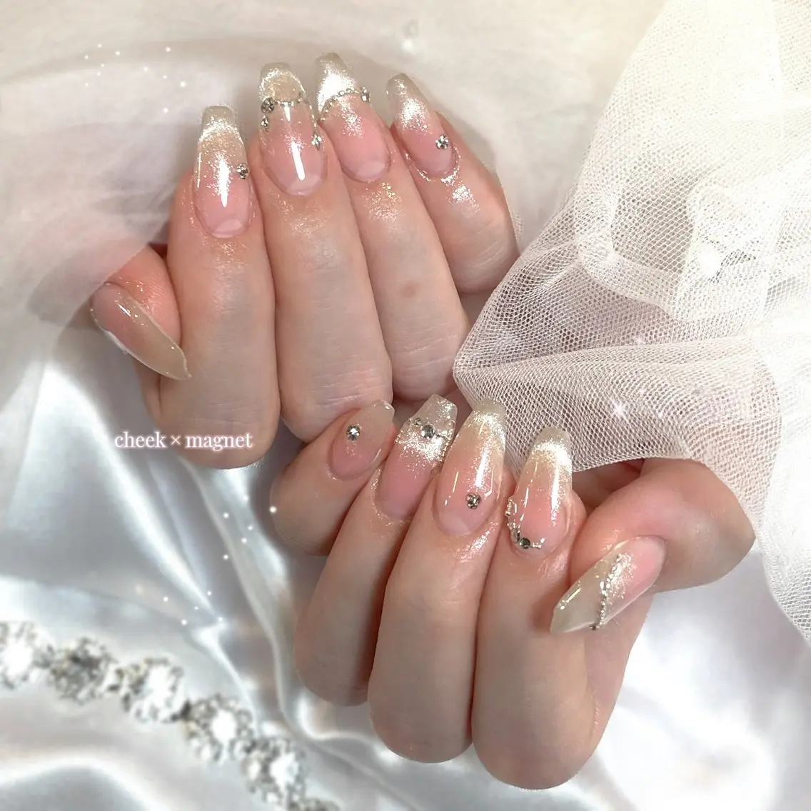 ネイル マグネットネイル ハンドネイル yurika 🌷.*･ﾟのネイルデザイン
