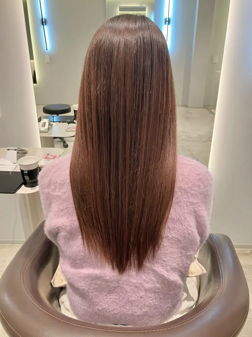 セミロング 縮毛矯正 OCHIAI KEISUKEのヘアスタイル