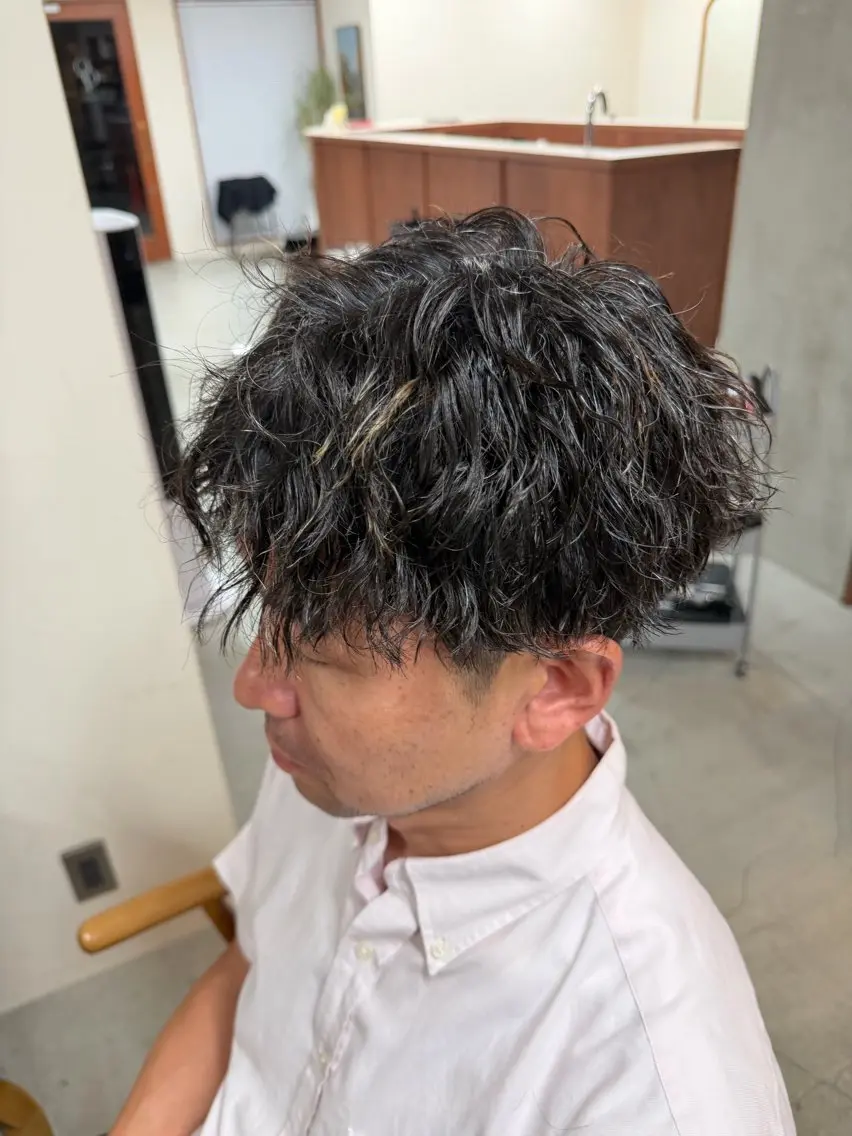 メンズ パーマ 縮毛矯正モデル募集中 SORAのヘアスタイル