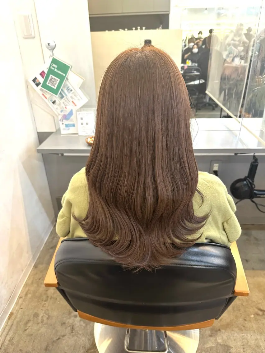ロング カラー カット 渡辺奎斗/ ボブ レイヤーカットのヘアスタイル
