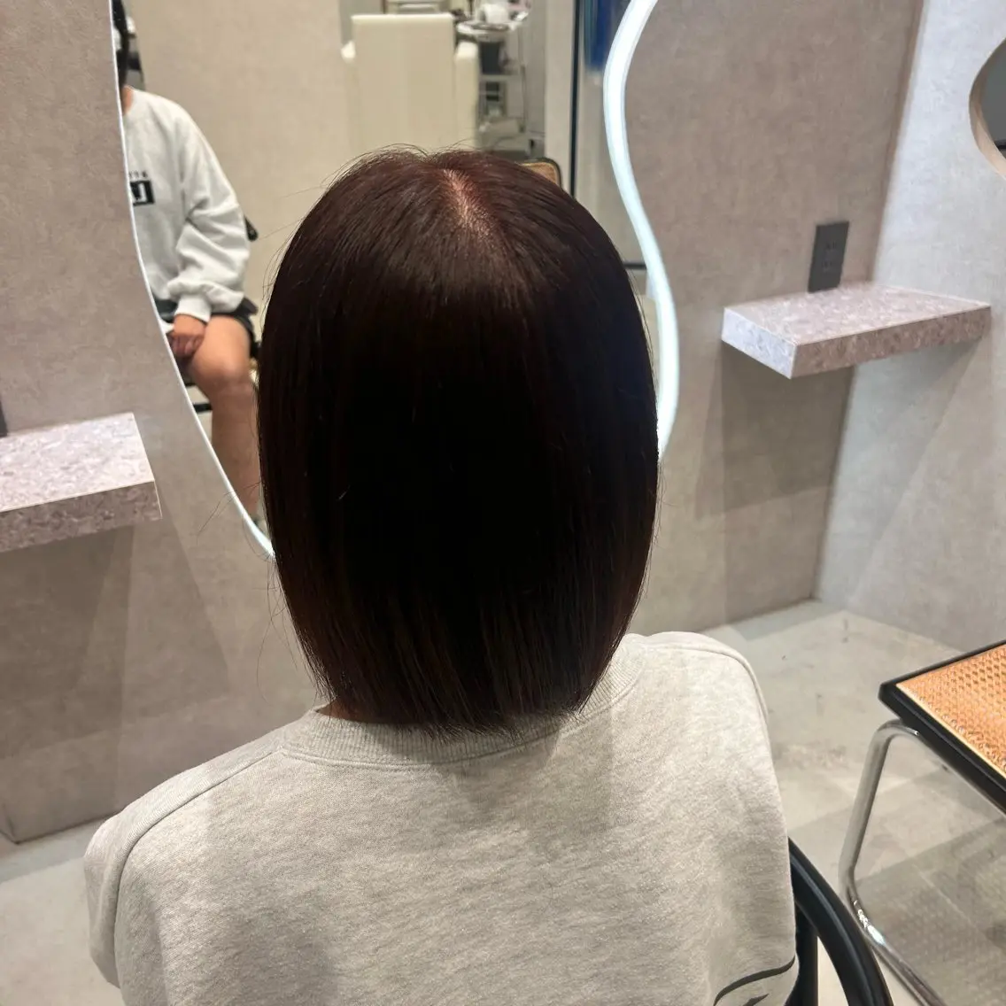 カラー ブラウンカラー レッドカラー ヘアカラー 馬場 美咲のヘアスタイル
