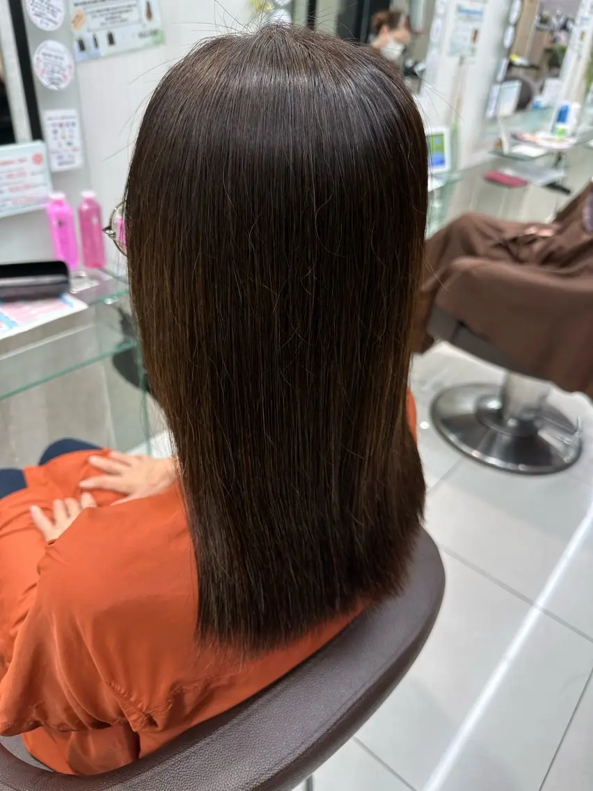 ミディアム EARTH/A岡山店 片岡愛のヘアスタイル