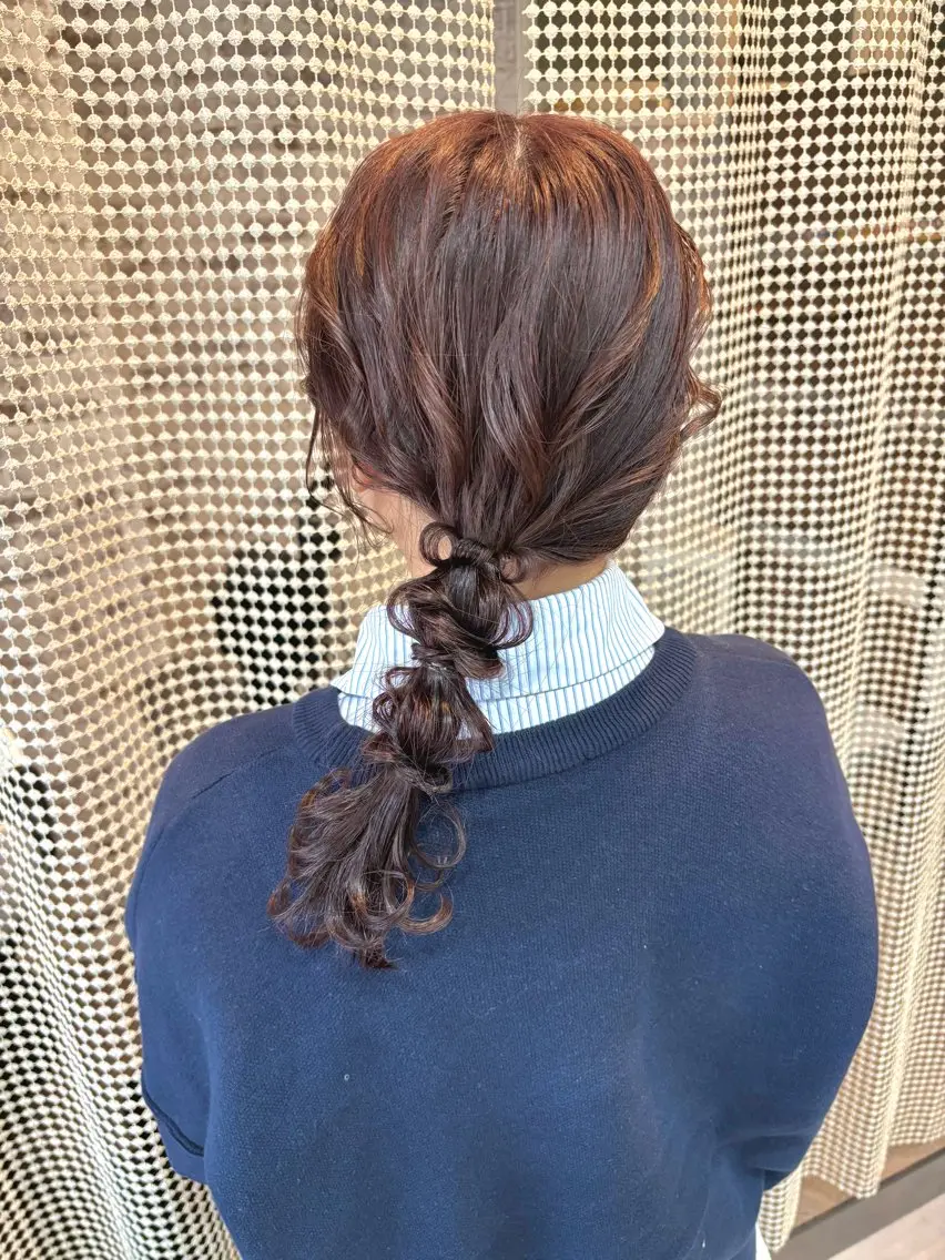 ミディアム rinrin 天文館のヘアスタイル