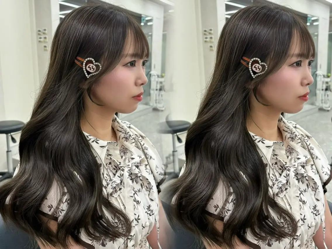 セミロング カラー 透明感カラー グレージュ オリーブグレージュ オリーブグレー カット ヘアカラー トリートメント 村上 大武のヘアスタイル