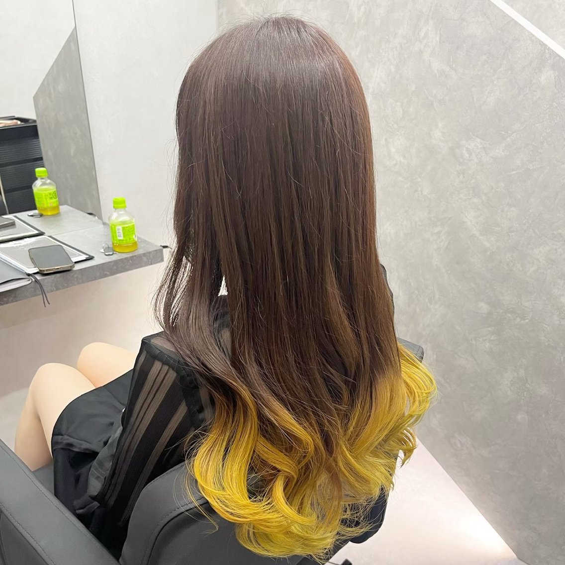 ミディアム カラー ヘアカラー 小林蒼太 梅田モデル募集のヘアスタイル