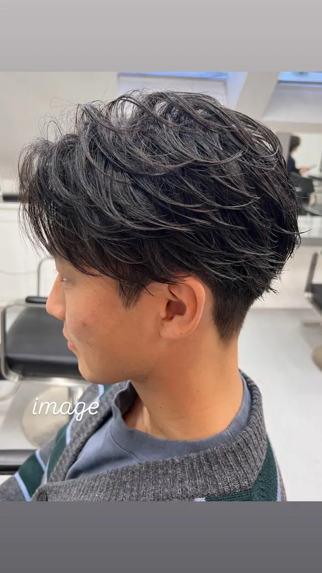 パーマ メンズ メンズカラー／心斎橋 吉本大地のヘアスタイル