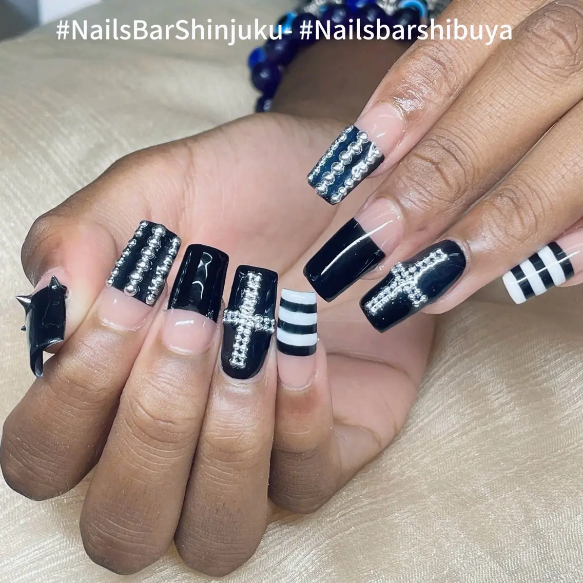 ネイル 長さ出し フレンチネイル ジェルネイル 韓国ネイル ロングネイル NAILS BAR SHINJUKUのネイルデザイン