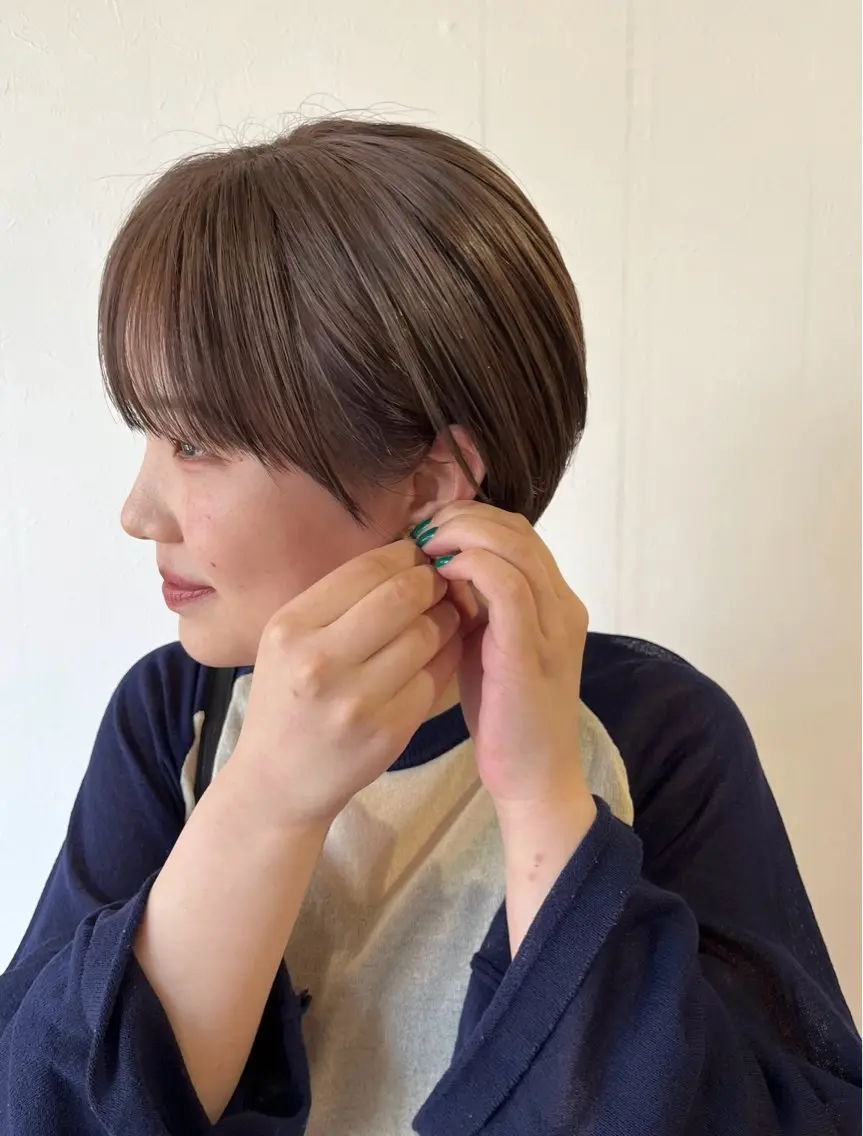 ショート ショートヘア 鈴木由衣 /ショート/艶カラーのヘアスタイル