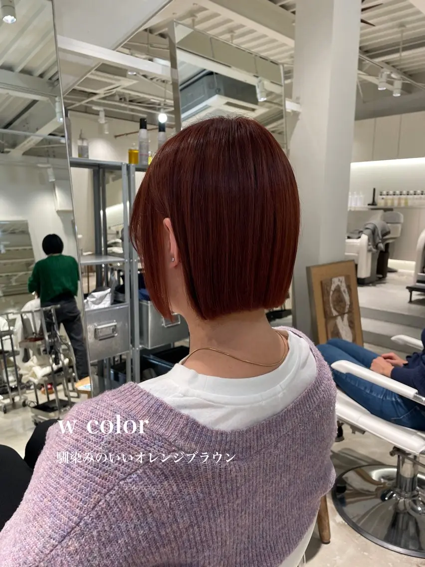 ミディアム ボブ 峯崎 葵のヘアスタイル