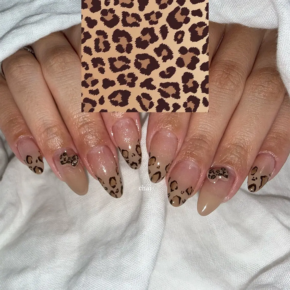ネイル グラデーション リボン ハンドネイル chai nail + eye📍鶴橋のネイルデザイン