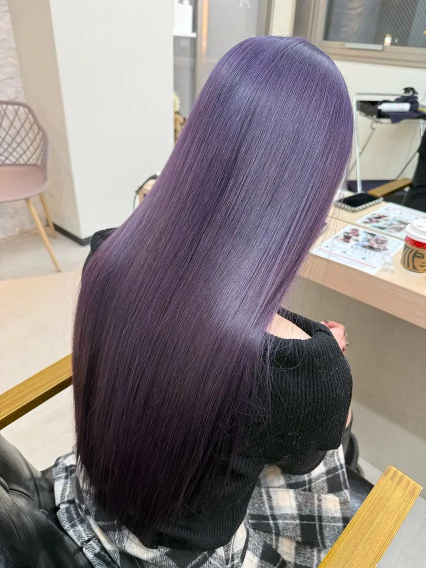 ロング カラー ヘアカラー トリートメント 𝐑𝐲𝐮𝐤𝐢 【店長】ALEAPのヘアスタイル