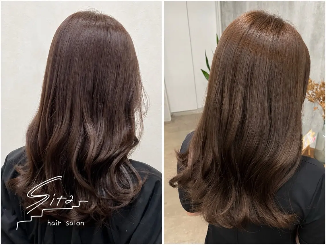 ロング カラー 毛利 ひめはのヘアスタイル