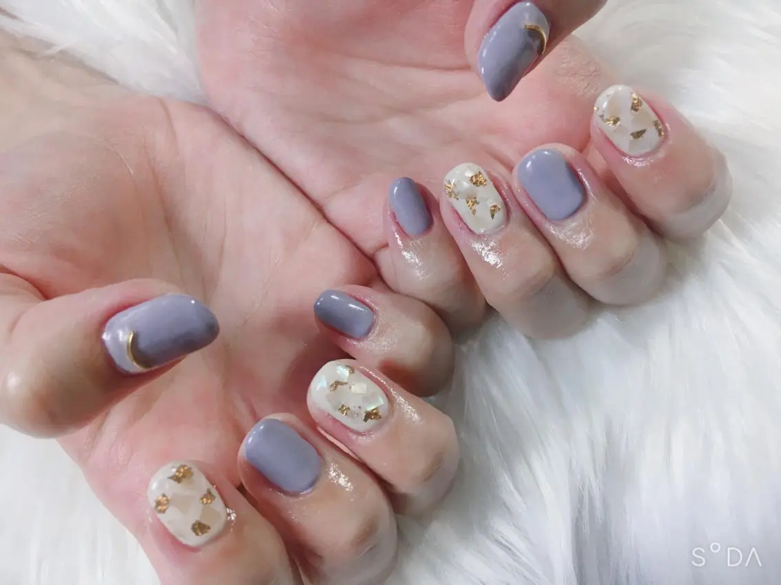 ネイル ストーンネイル ハンドネイル フットネイル miwa ミワのネイルデザイン